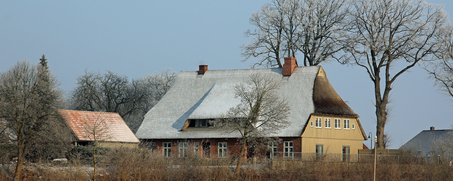 Sehestedt Das Dorf, durch das ein Kanal fließt