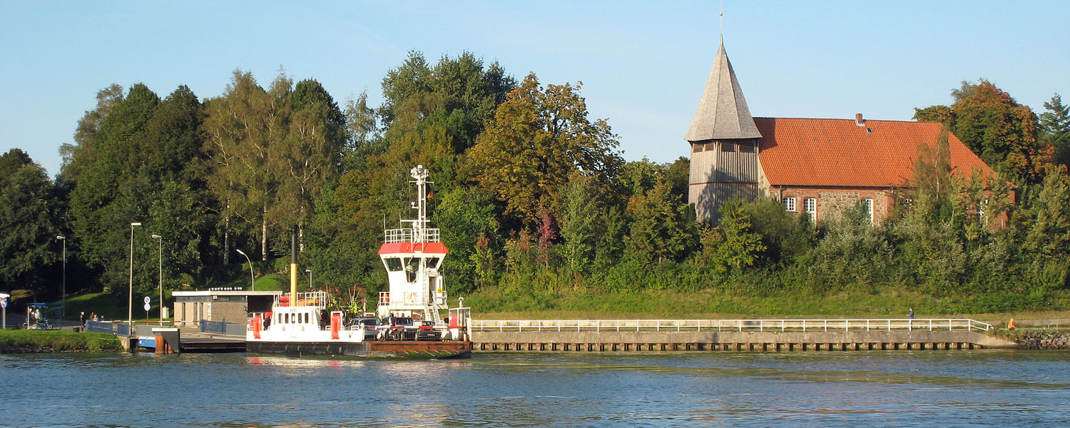 Sehestedt Das Dorf, durch das ein Kanal fließt