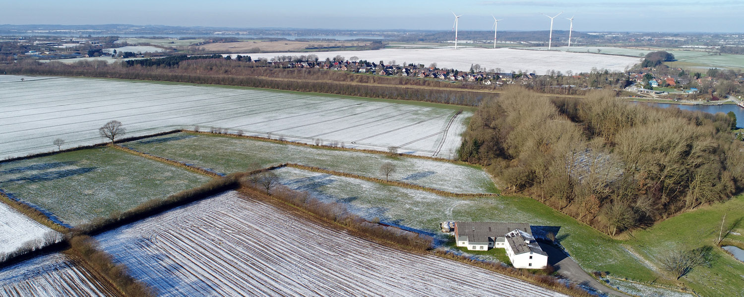 Sehestedt Das Dorf, durch das ein Kanal fließt